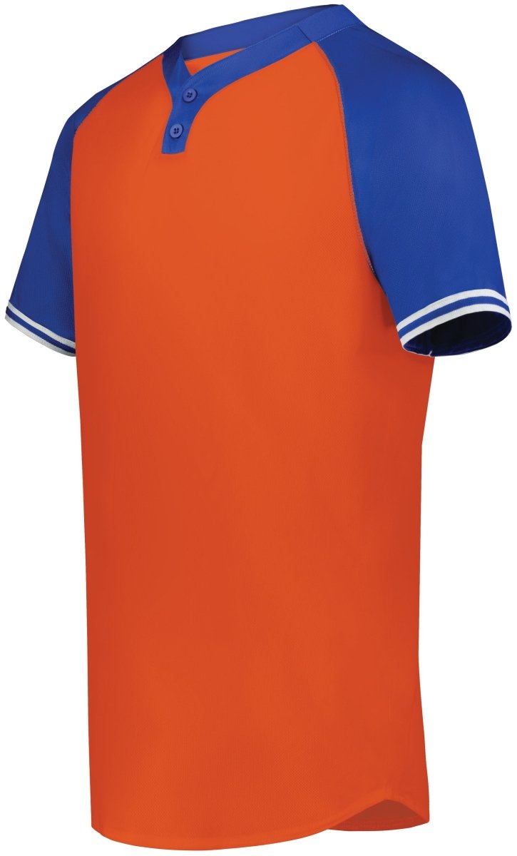 Augusta Sportswear Cutter+ Henley Jersey 6905 ORANGE/ROYAL S