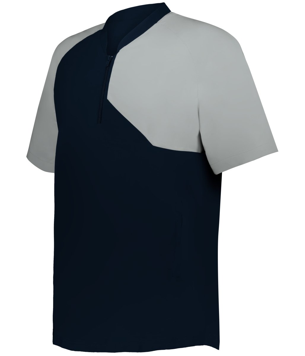 Augusta Sportswear FIELD 1/4 ZIP SHORT SLEEVE PULLOVER 3JSS21A NAVY/GREY (BA) S