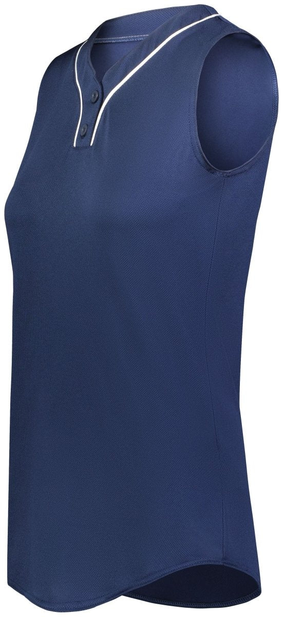 Augusta Sportswear Girls Cutter+ Sleeveless Jersey 6914 NAVY/WHITE S