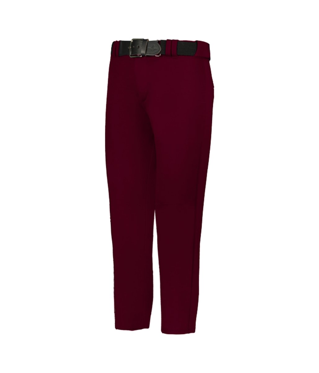 Augusta Sportswear GIRLS SOFTBALL PANT WITH BELT LOOPS 605PBWY LIGHT MAROON (BA) S