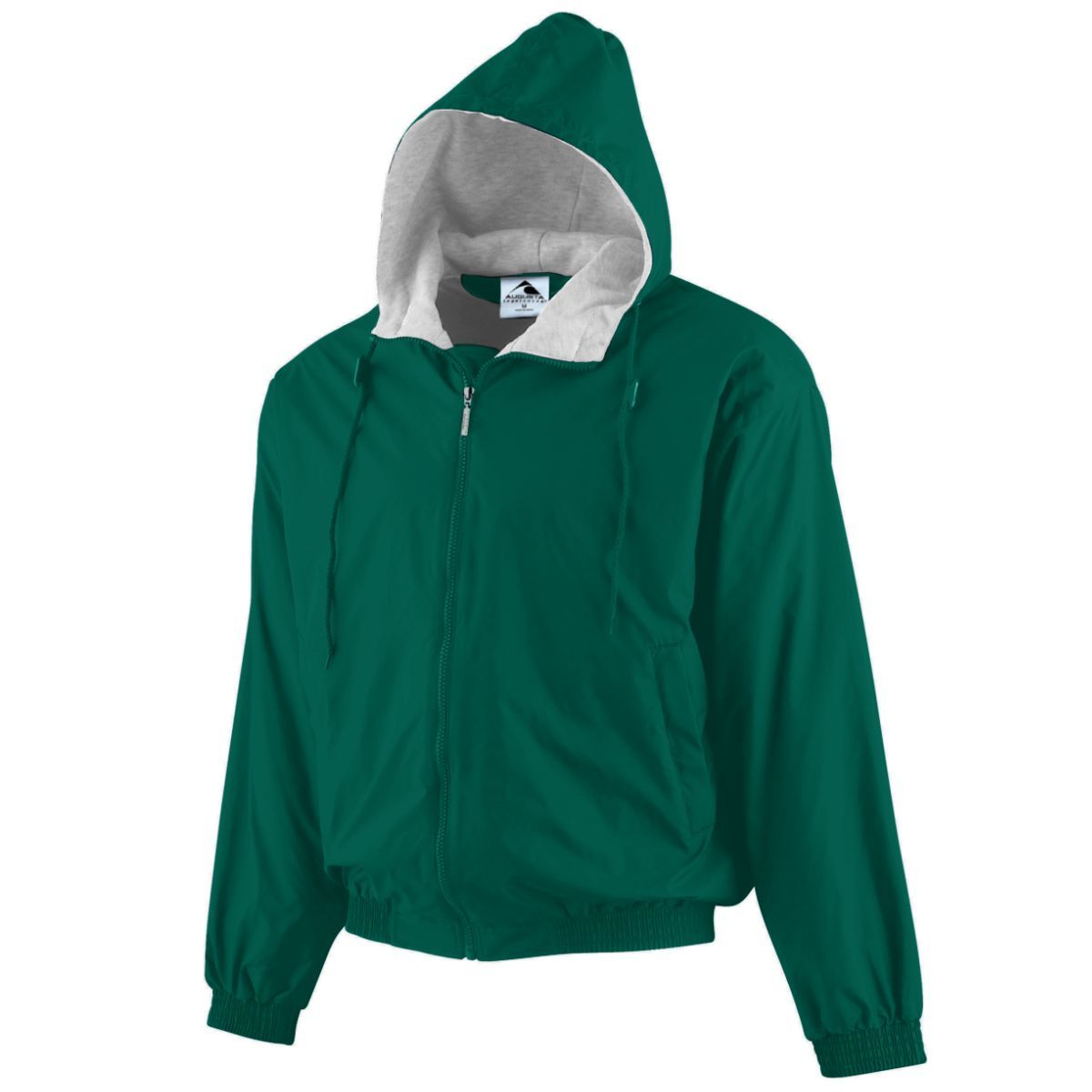 Augusta Sportswear Hooded Taffeta Jacket/Fleece Lined 3280 DARK GREEN S