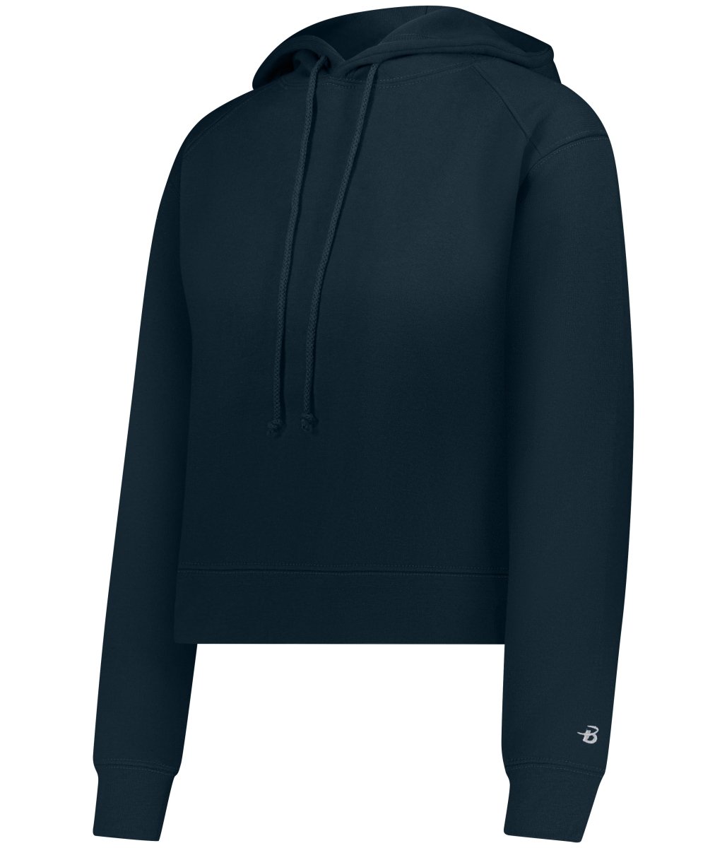 Augusta Sportswear LADIES ATHLETIC FLEECE CROP HOODIE 126100 NAVY (BA) S