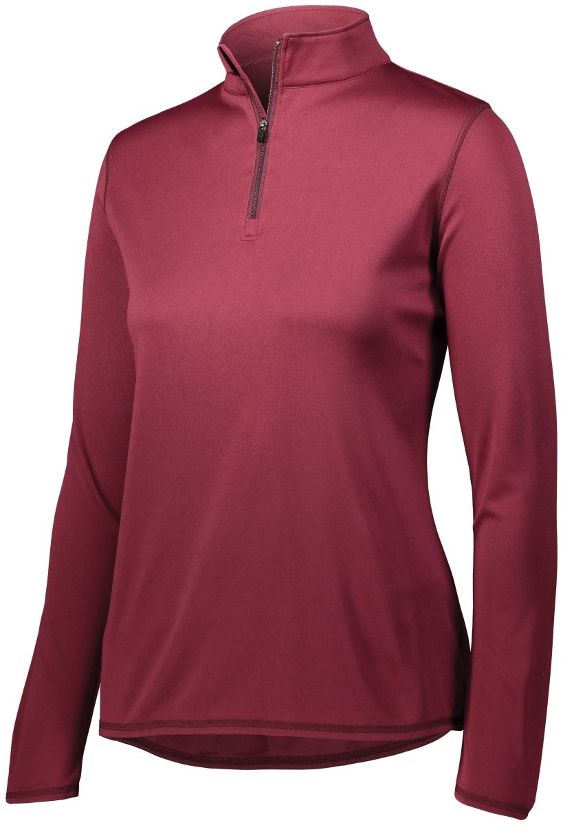 Augusta Sportswear Ladies Attain Wicking 1/4 Zip Pullover 2787 MAROON S