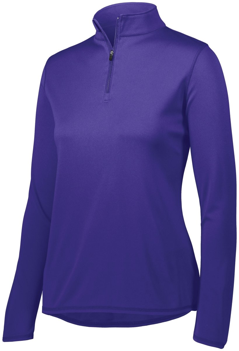 Augusta Sportswear Ladies Attain Wicking 1/4 Zip Pullover 2787 PURPLE S