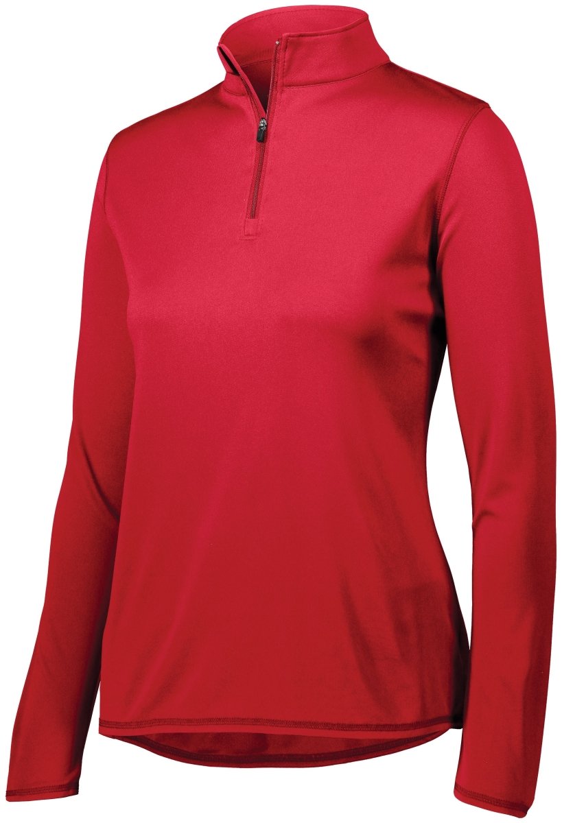 Augusta Sportswear Ladies Attain Wicking 1/4 Zip Pullover 2787 RED S