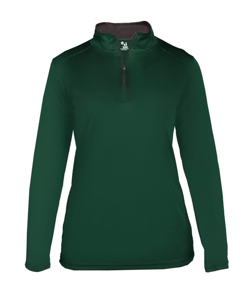 Augusta Sportswear LADIES B - CORE 1/4 ZIP PULLOVER 410300 FOREST/GRAPHITE (BA) S