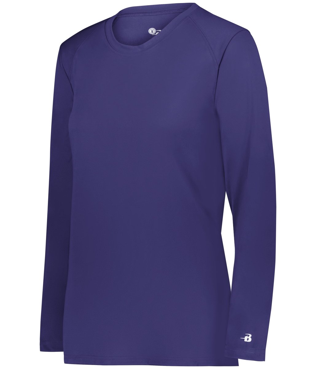 Augusta Sportswear LADIES B - CORE LONG SLEEVE TEE 416400 PURPLE (BA) S
