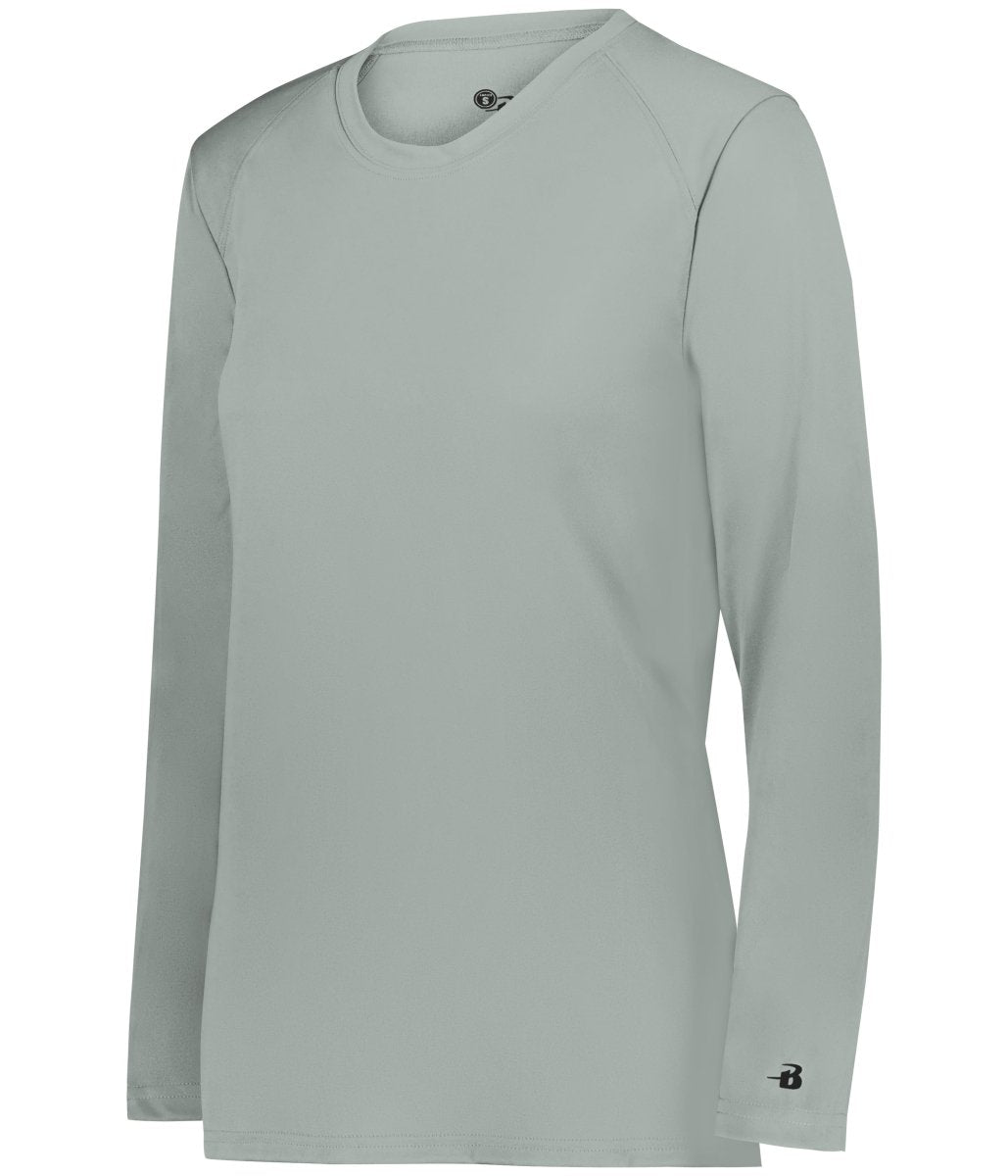 Augusta Sportswear LADIES B - CORE LONG SLEEVE TEE 416400 SILVER (BA) S