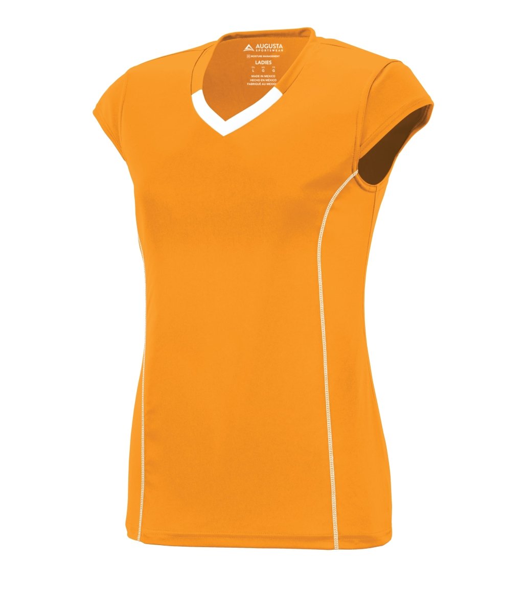 Augusta Sportswear Ladies Blash Jersey 1218 POWER ORANGE/WHITE S