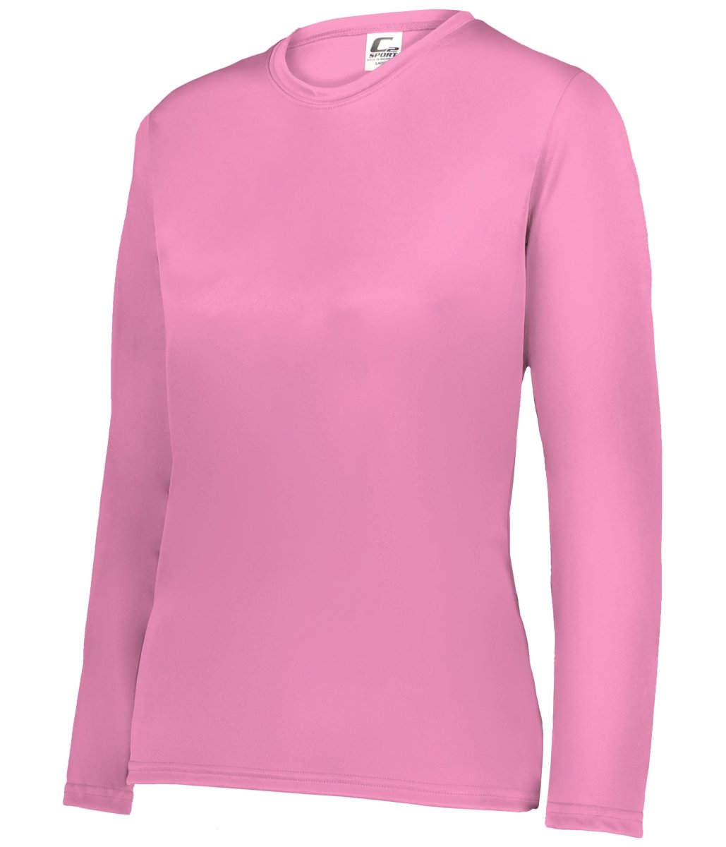 Augusta Sportswear LADIES C2 LONG SLEEVE TEE 560400 PINK S