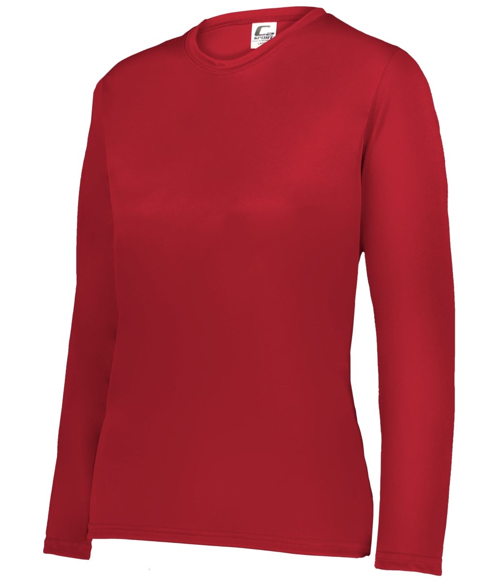 Augusta Sportswear LADIES C2 LONG SLEEVE TEE 560400 RED (BA) S