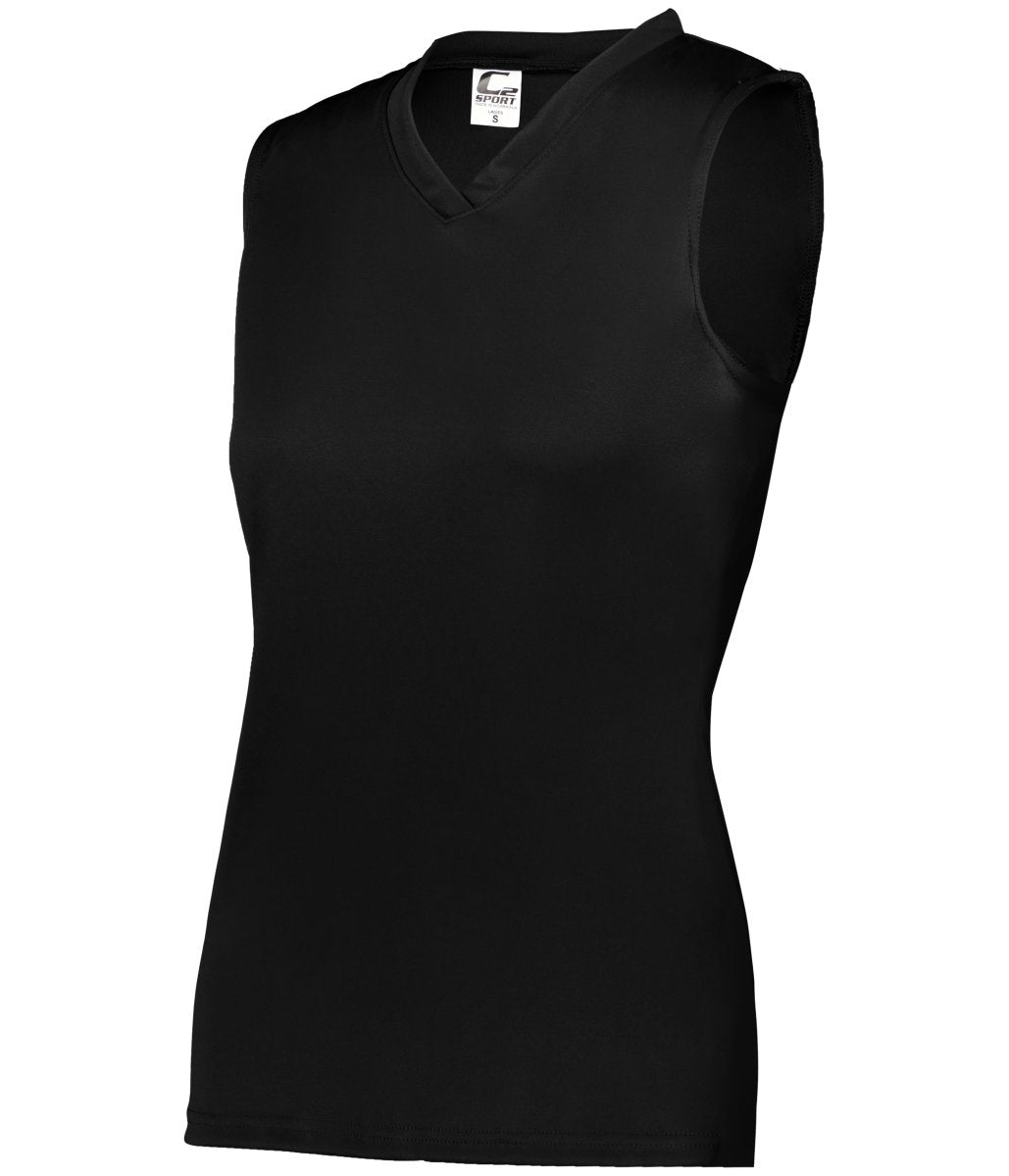 Augusta Sportswear LADIES C2 SLEEVELESS TANK 566300 BLACK S