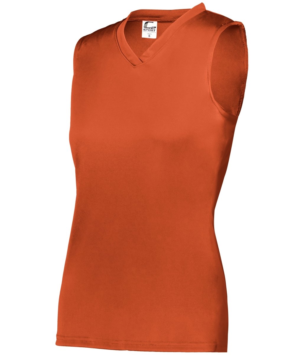 Augusta Sportswear LADIES C2 SLEEVELESS TANK 566300 BURNT ORANGE (BA) S