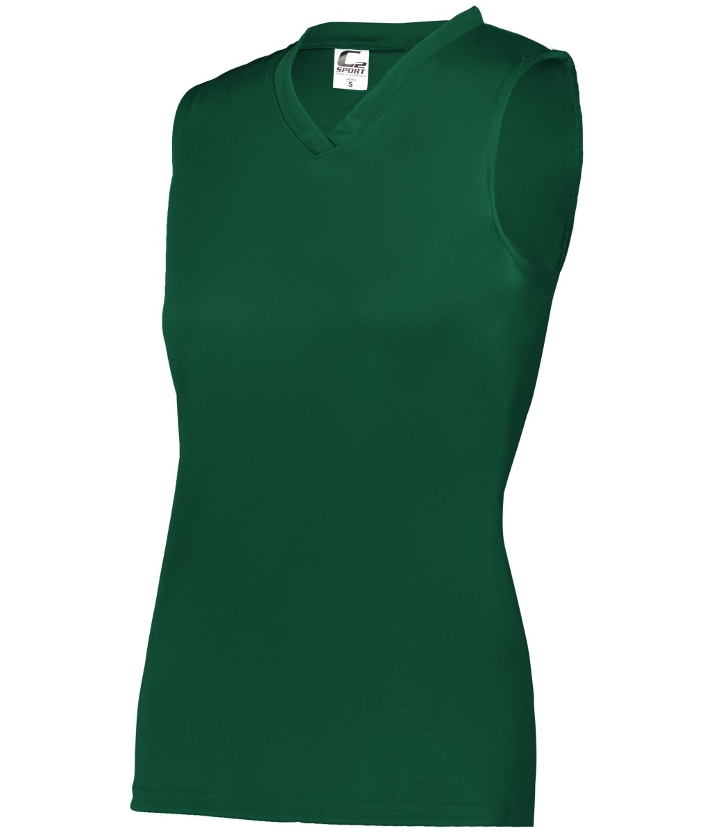 Augusta Sportswear LADIES C2 SLEEVELESS TANK 566300 FOREST (BA) S