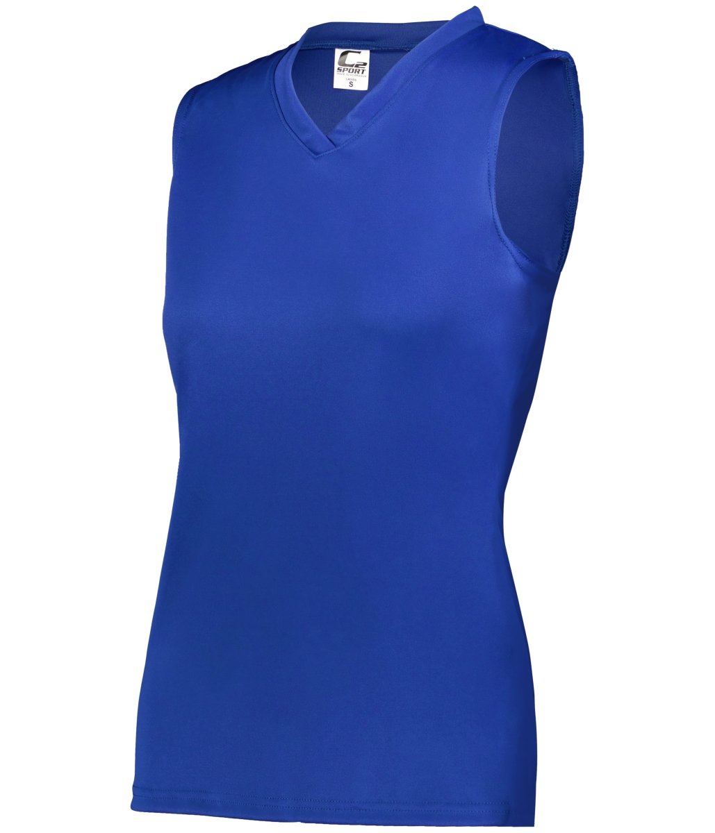Augusta Sportswear LADIES C2 SLEEVELESS TANK 566300 ROYAL (BA) S