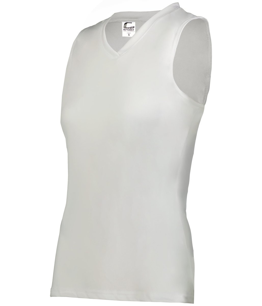 Augusta Sportswear LADIES C2 SLEEVELESS TANK 566300 WHITE S