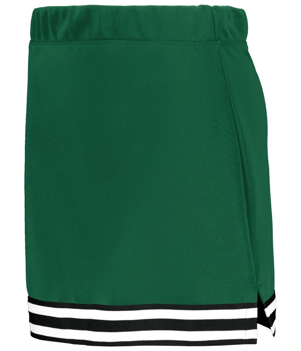 Augusta Sportswear Ladies Cheer Squad Skirt 6925 DARK GREEN/BLACK/WHITE S