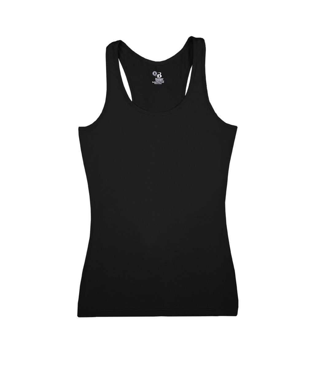Augusta Sportswear LADIES COMPRESSION RACERBACK TANK 466600 BLACK S