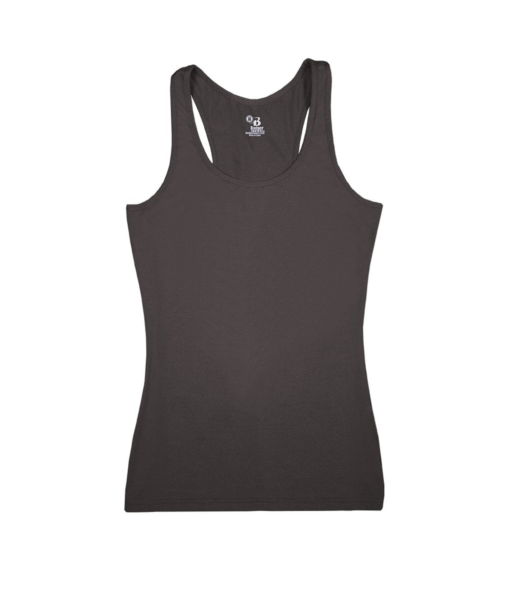Augusta Sportswear LADIES COMPRESSION RACERBACK TANK 466600 GRAPHITE (BA) S