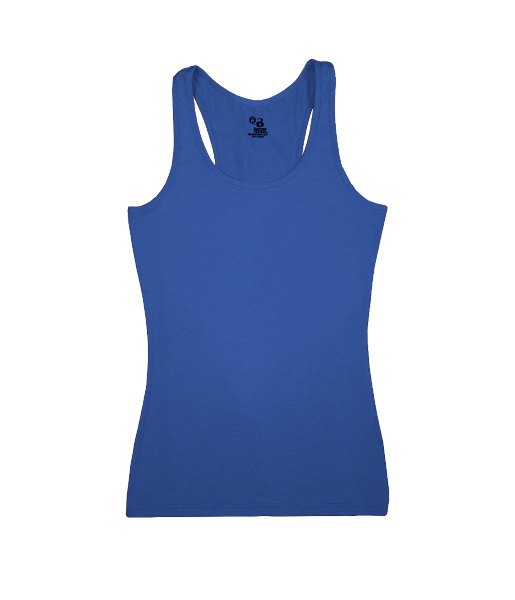 Augusta Sportswear LADIES COMPRESSION RACERBACK TANK 466600 ROYAL (BA) S