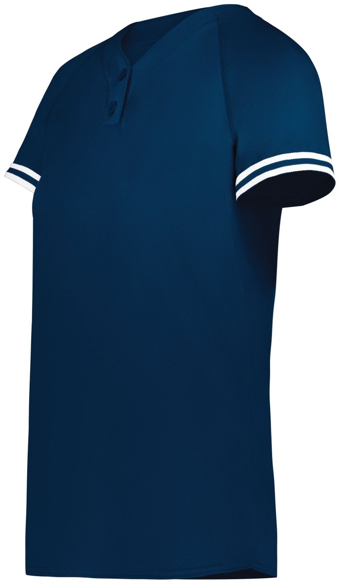 Augusta Sportswear Ladies Cutter+ Henley Jersey 6917 NAVY/WHITE S