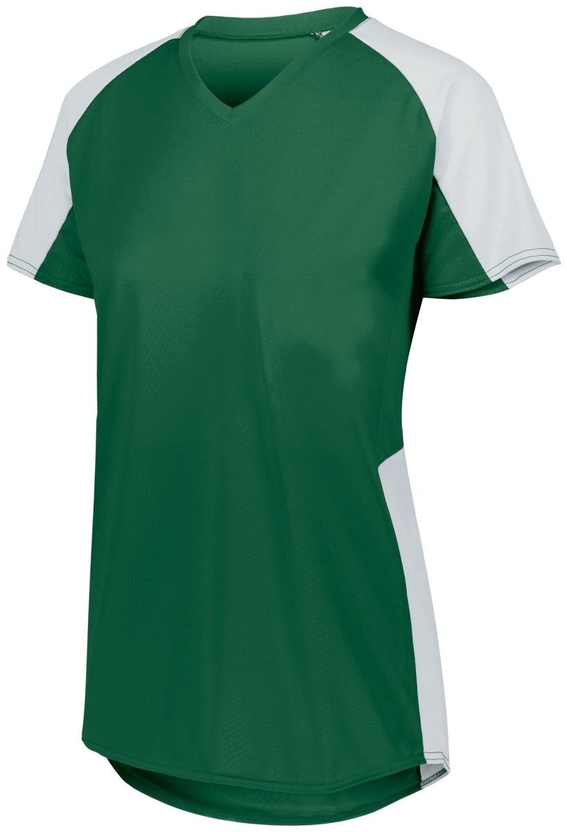 Augusta Sportswear Ladies Cutter Jersey 1522 DARK GREEN/WHITE S