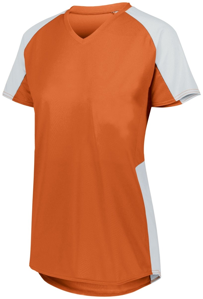 Augusta Sportswear Ladies Cutter Jersey 1522 ORANGE/WHITE S