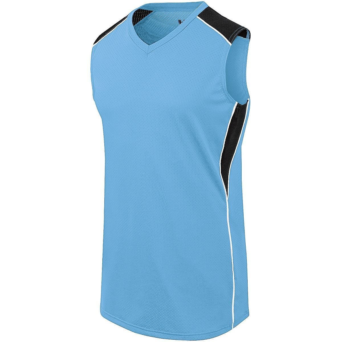 Augusta Sportswear Ladies Dynamite Jersey 312162 COLUMBIA BLUE/BLACK/WHITE S