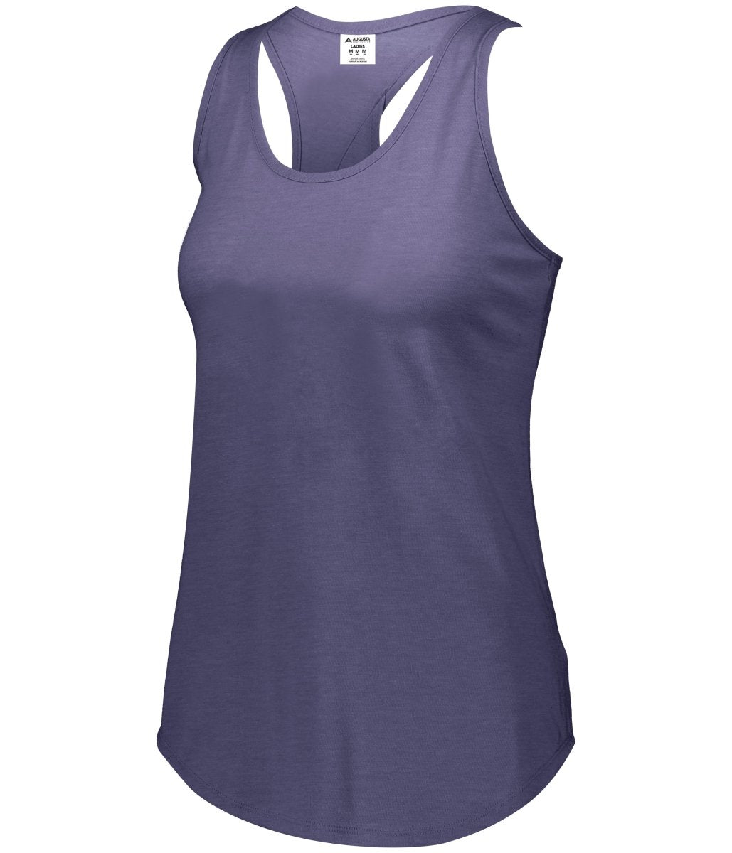 Augusta Sportswear Ladies Lux Tri - Blend Tank 3078 NAVY HEATHER S