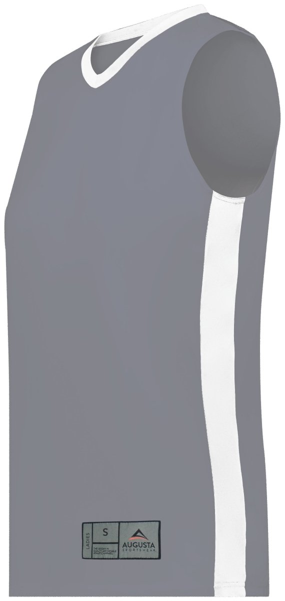 Augusta Sportswear Ladies Match - Up Basketball Jersey 6888 GRAPHITE/WHITE S