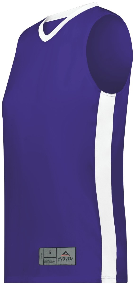 Augusta Sportswear Ladies Match - Up Basketball Jersey 6888 PURPLE/WHITE S