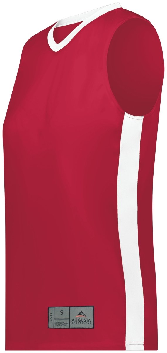 Augusta Sportswear Ladies Match - Up Basketball Jersey 6888 SCARLET/WHITE S