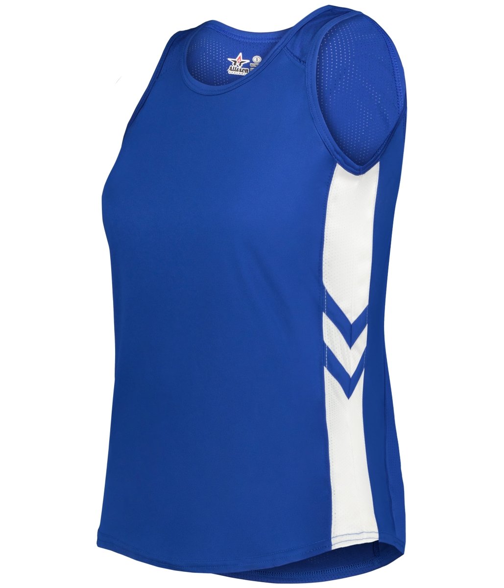 Augusta Sportswear LADIES MEDAL TRACK JERSEY - Augusta Sportswear R4LFJW ROYAL/WHITE (BA) S