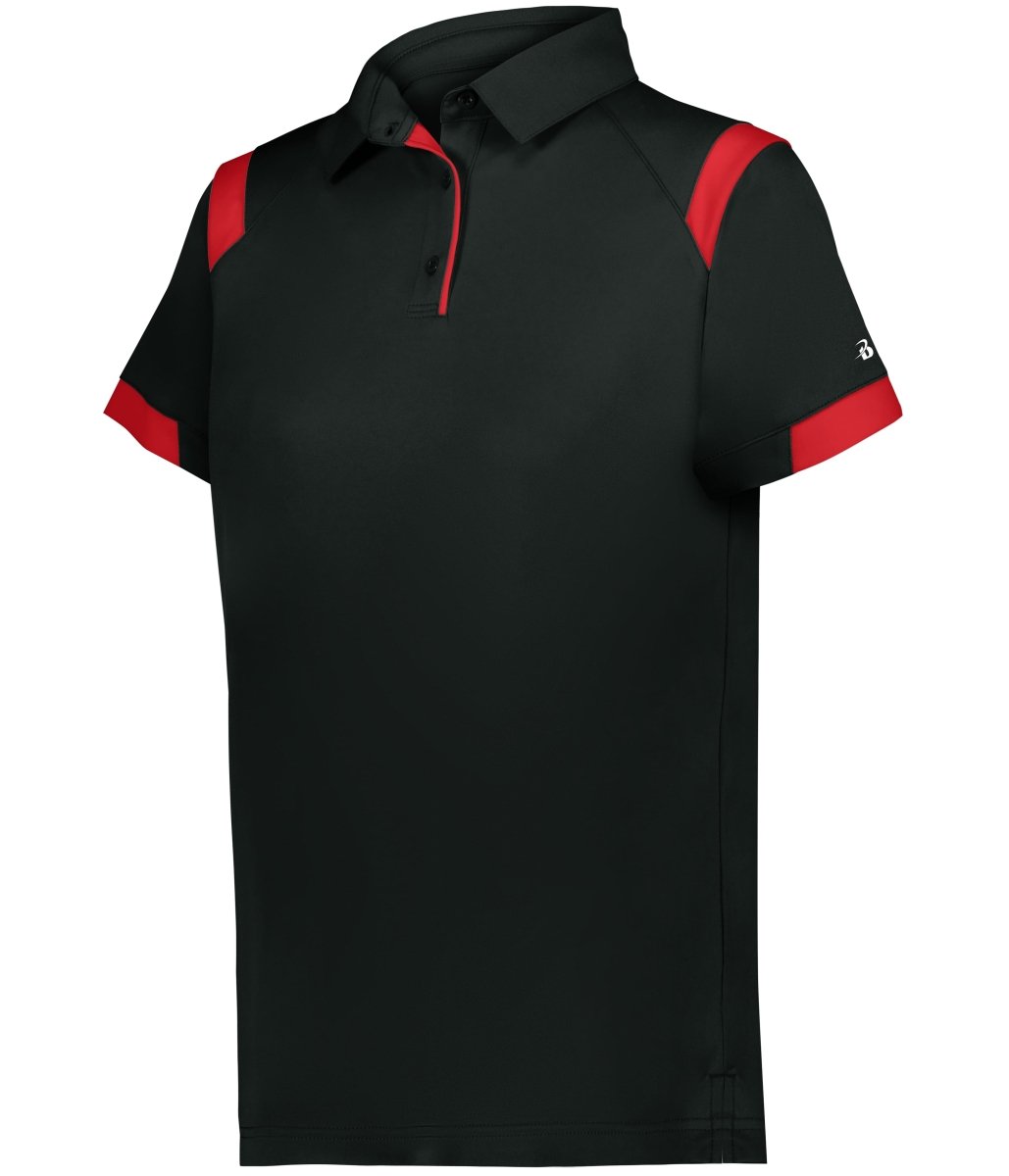 Augusta Sportswear LADIES ON THE RISE POLO 335100 BLACK/RED (BA) S