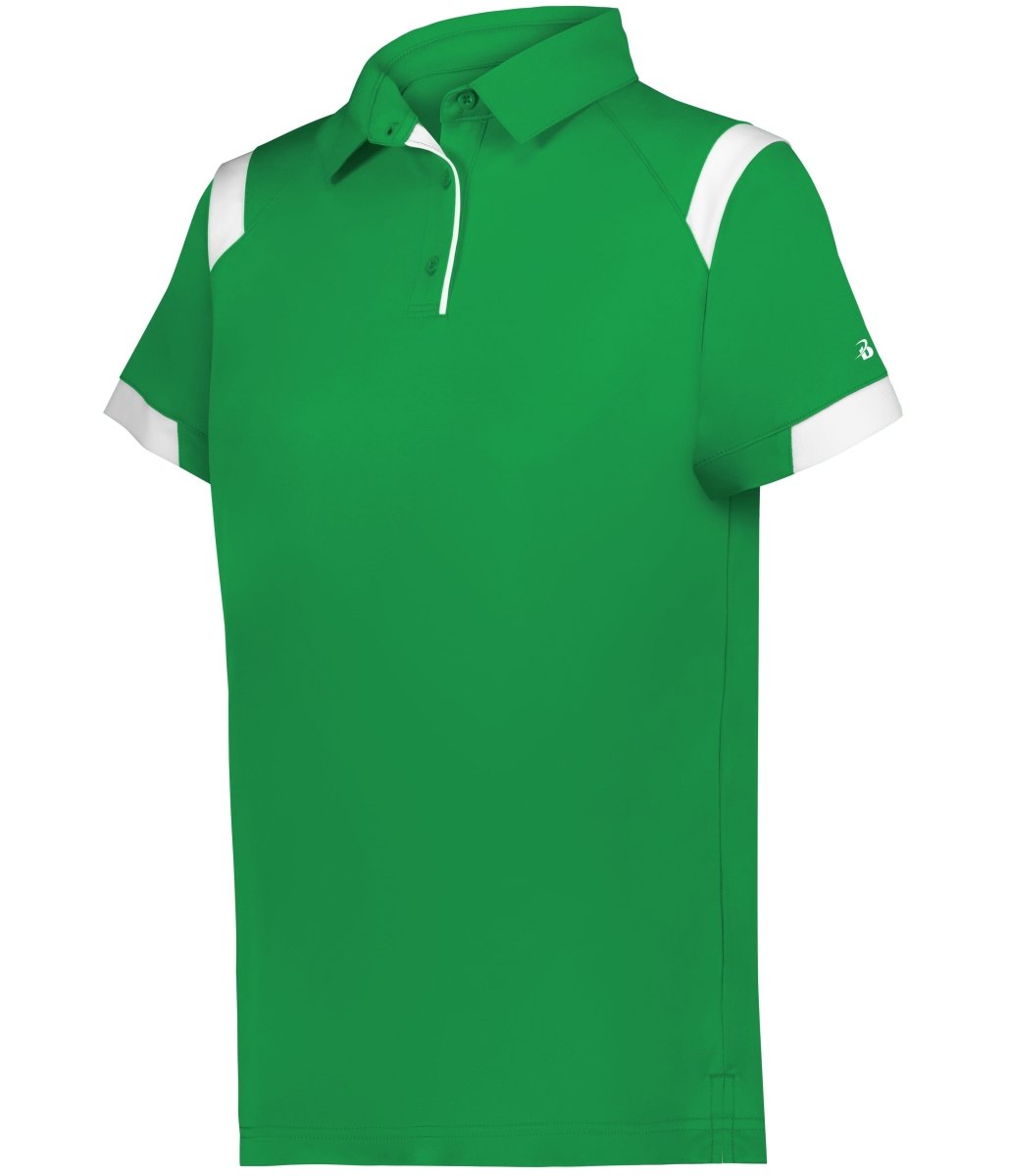Augusta Sportswear LADIES ON THE RISE POLO 335100 KELLY/WHITE (BA) S