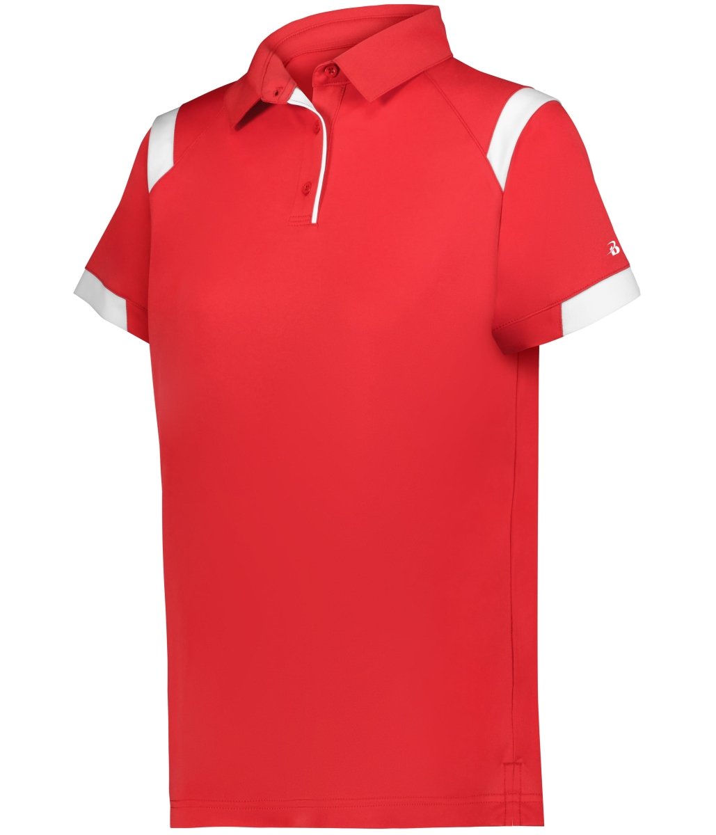 Augusta Sportswear LADIES ON THE RISE POLO 335100 RED/WHITE (BA) S