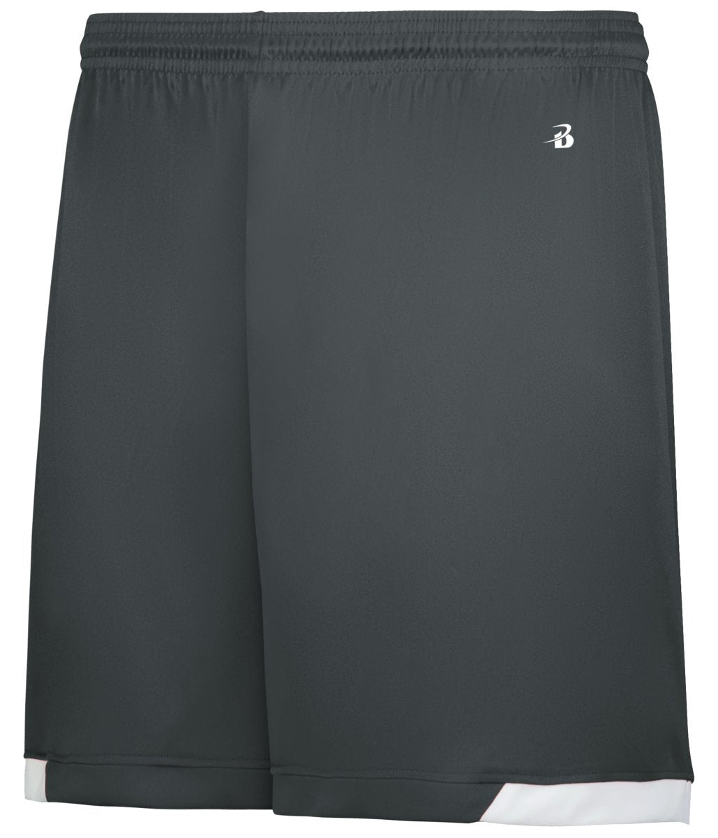 Augusta Sportswear LADIES ON THE RISE SHORTS - Augusta Sportswear 710200 GRAPHITE/WHITE (BA) S