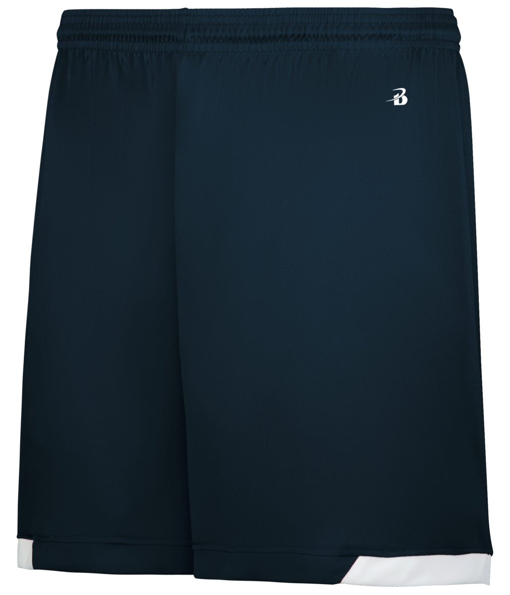 Augusta Sportswear LADIES ON THE RISE SHORTS - Augusta Sportswear 710200 NAVY/WHITE (BA) S