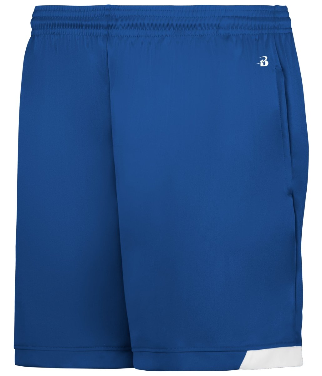 Augusta Sportswear LADIES ON THE RISE SHORTS WITH POCKETS - Augusta Sportswear 726000 ROYAL/WHITE (BA) S