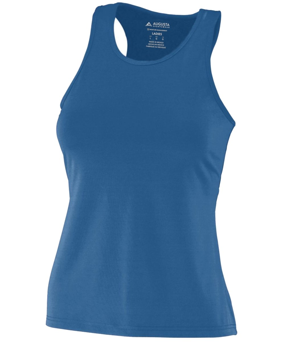 Augusta Sportswear Ladies Poly/Spandex Solid Racerback Tank 1202 NAVY S
