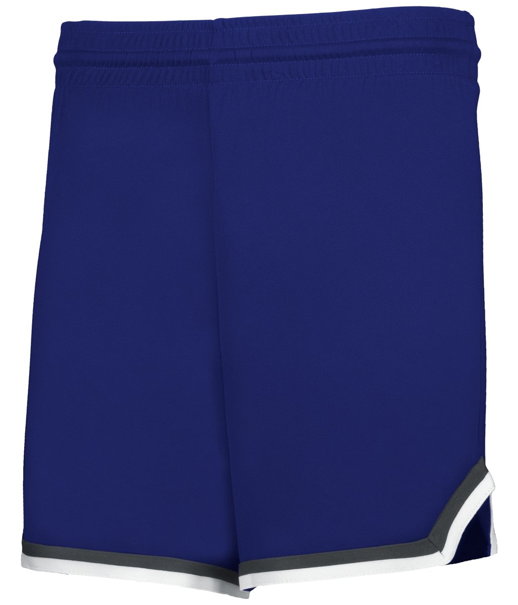 Augusta Sportswear LADIES RETRO BASKETBALL SHORTS - Augusta Sportswear A56000 NAVY/GRAPHITE/WHITE (BA) S