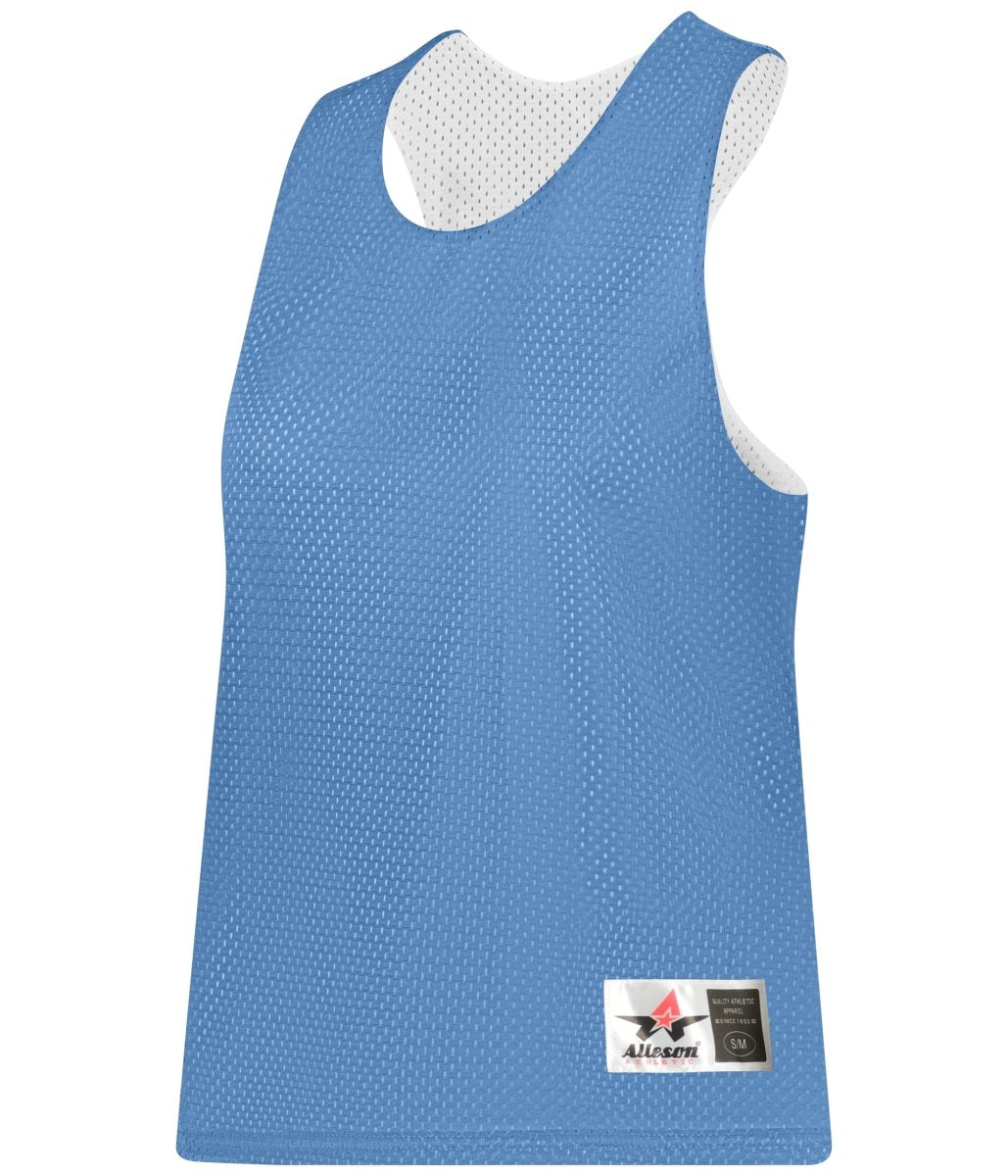 Augusta Sportswear LADIES REVERSIBLE LACROSSE PRACTICE JERSEY - Augusta Sportswear LP001W SKY BLUE/WHITE (BA) LARGE/EXTRA LG