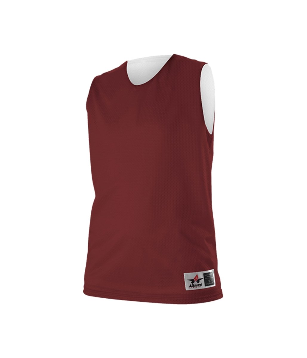 Augusta Sportswear LADIES REVERSIBLE MESH PRACTICE BASKETBALL JERSEY 560RW LIGHT MAROON/WHITE (BA) S