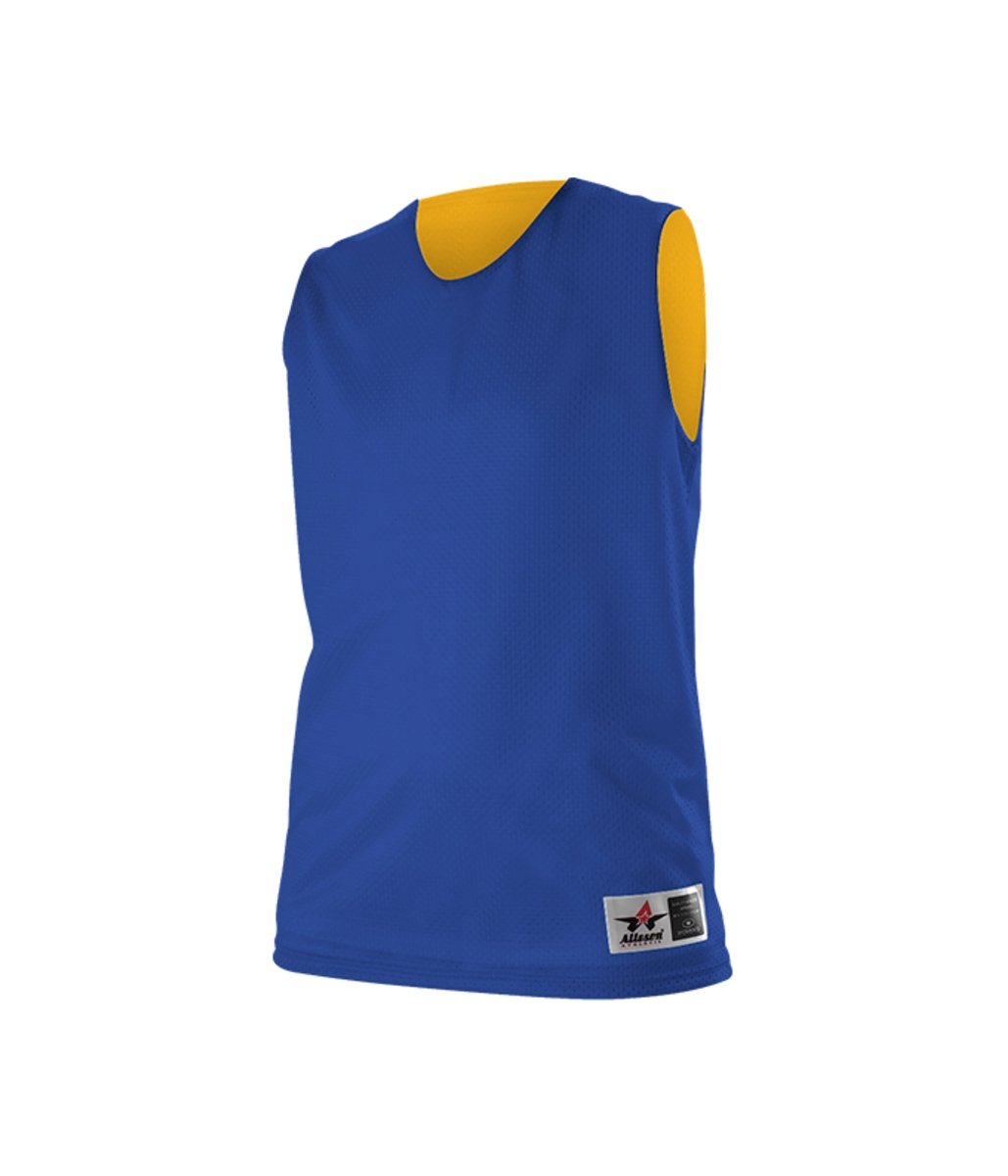 Augusta Sportswear LADIES REVERSIBLE MESH PRACTICE BASKETBALL JERSEY 560RW ROYAL/GOLD (BA) S