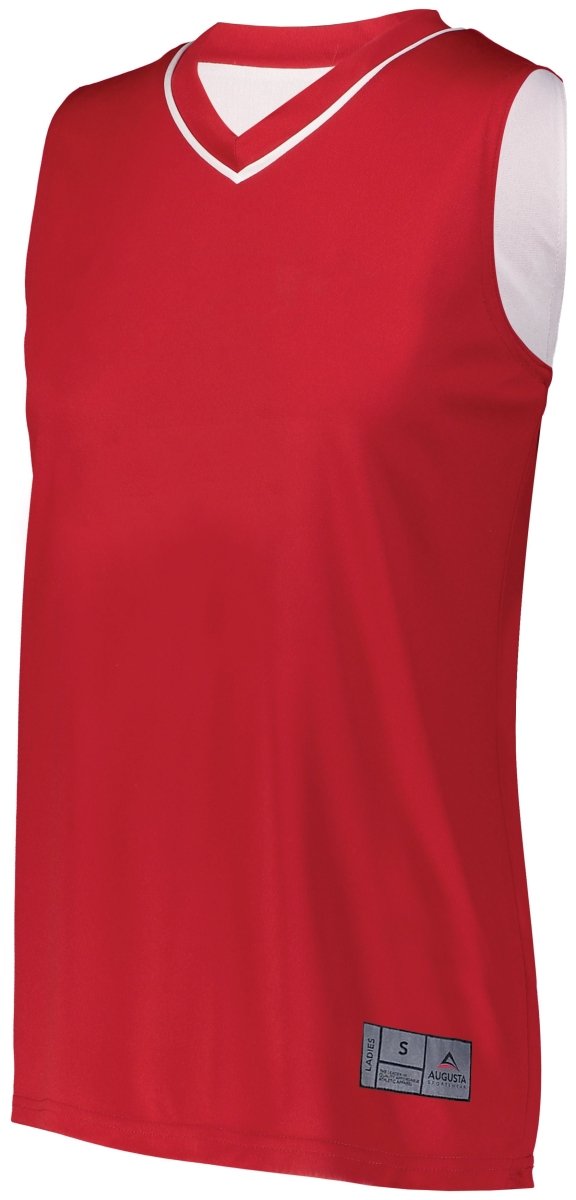 Augusta Sportswear Ladies Reversible Two - Color Jersey 154 RED/WHITE S