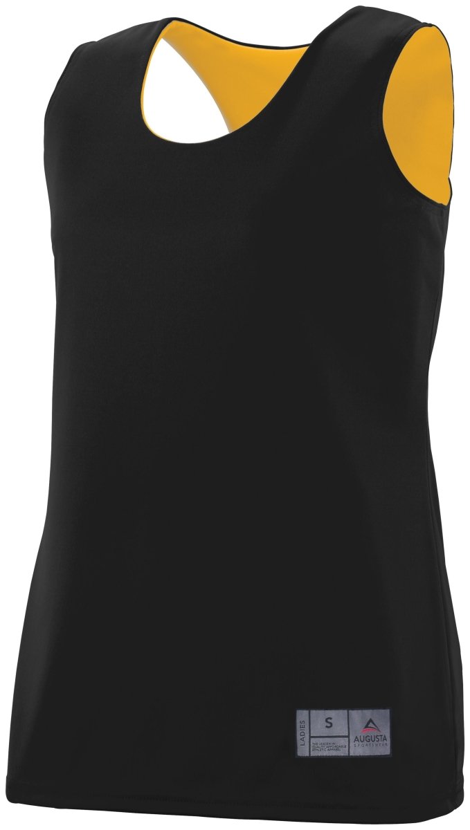 Augusta Sportswear Ladies Reversible Wicking Jersey 147 BLACK/GOLD S