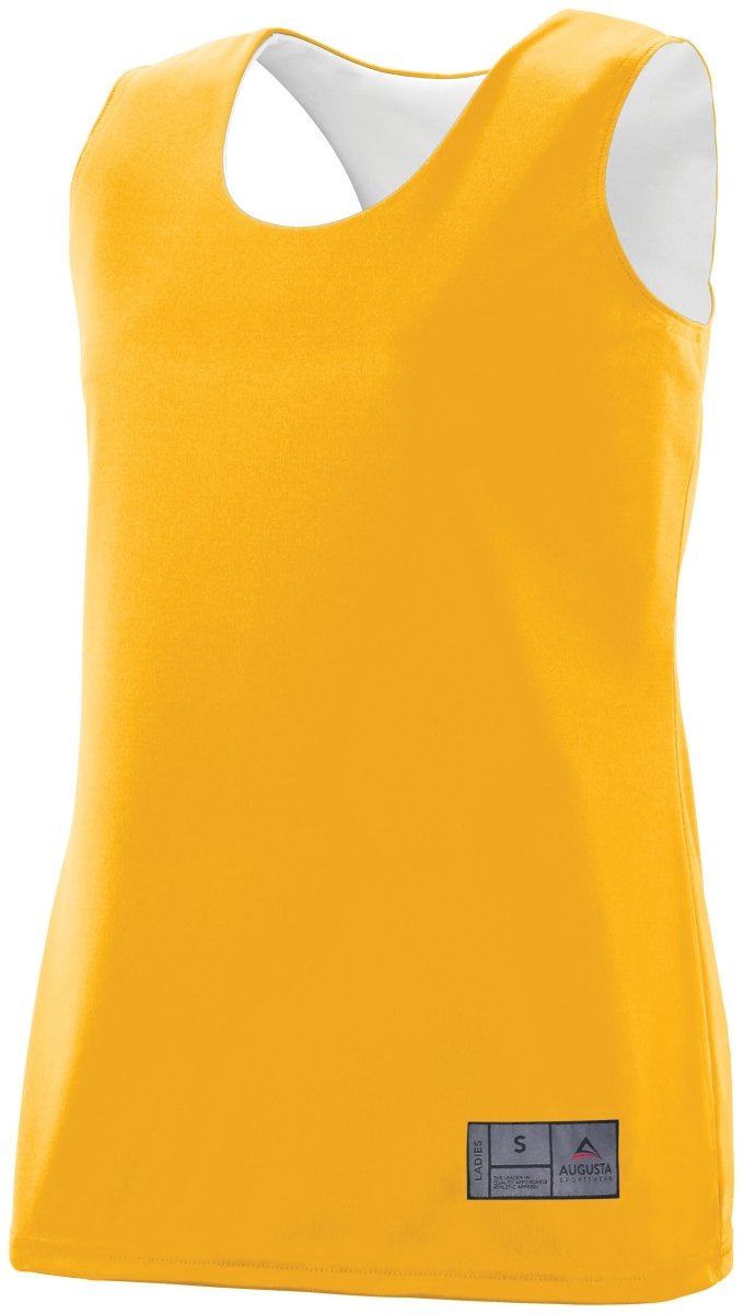 Augusta Sportswear Ladies Reversible Wicking Jersey 147 GOLD/WHITE S
