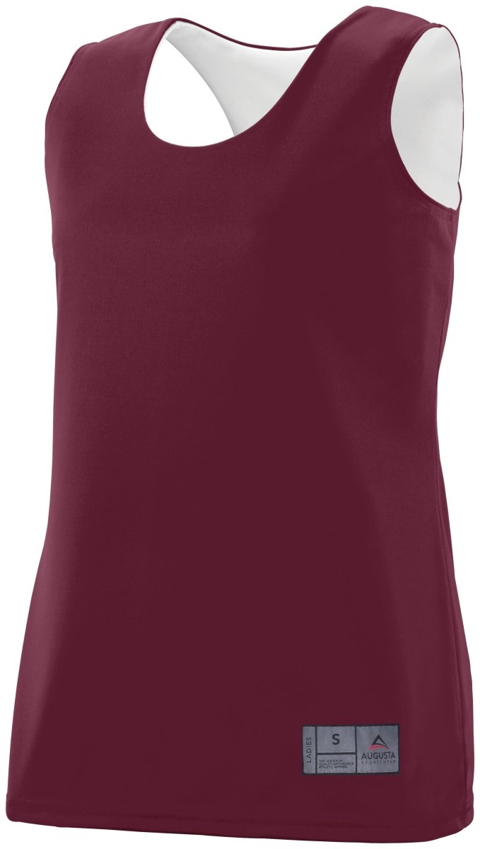 Augusta Sportswear Ladies Reversible Wicking Jersey 147 MAROON/WHITE S