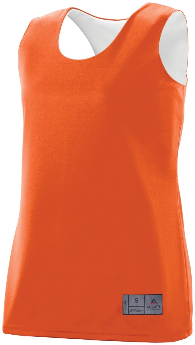 Augusta Sportswear Ladies Reversible Wicking Jersey 147 ORANGE/WHITE S
