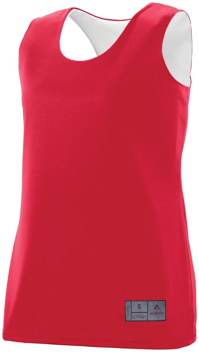 Augusta Sportswear Ladies Reversible Wicking Jersey 147 RED/WHITE S